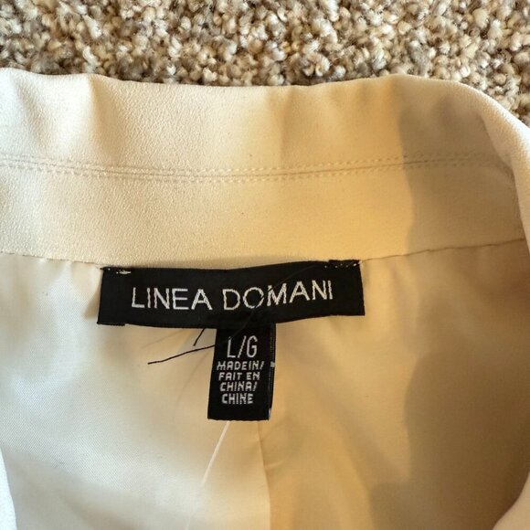 Linea Domani cream blazer jacket three quarter sleeve office professional casual - Picture 11 of 12